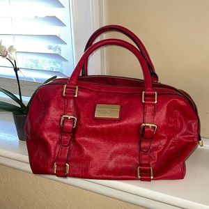 Armani Exchange red medium tote bag